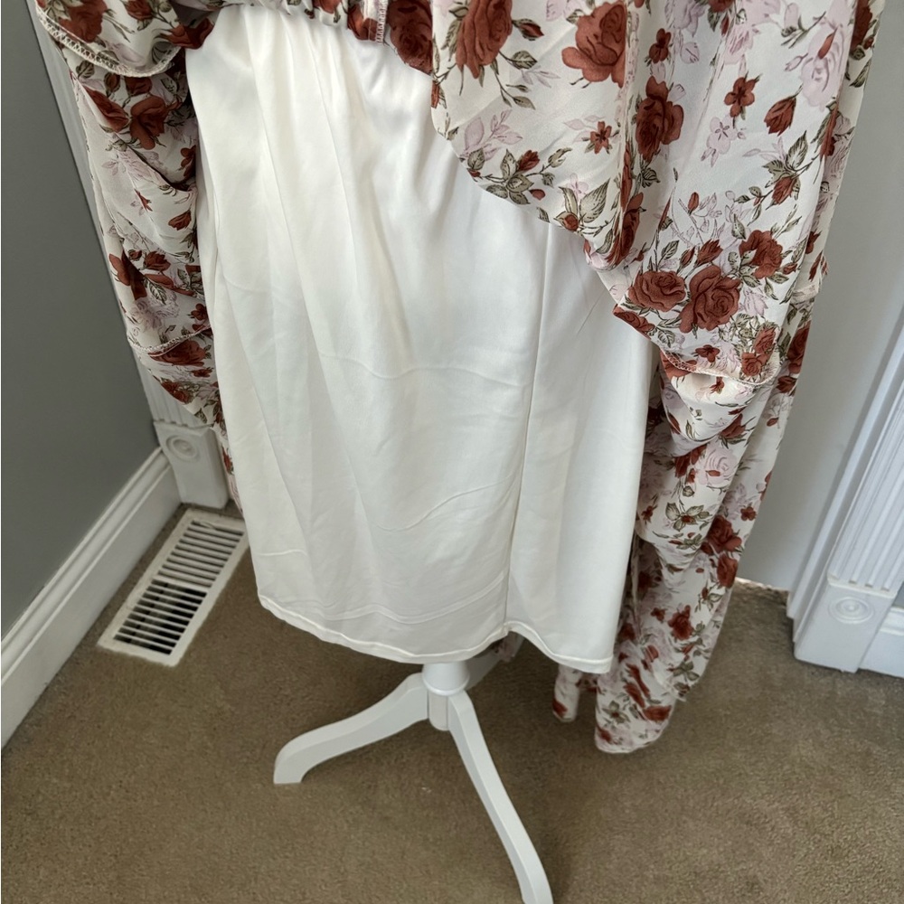 Indigo Soul Rust Floral Long Sleeve Dress 2XL - Picture 7 of 12